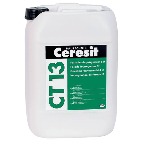 Ceresit CT 13. Гидрофобизатор для защиты фасадов от влаги и морозного разрушения