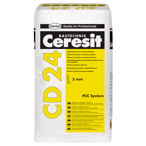 Ceresit CD 24. Финишная шпаклевка для бетона (до 5 мм)