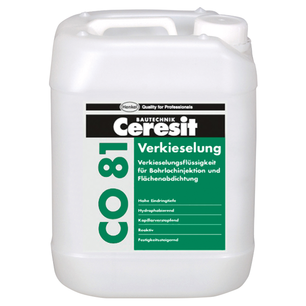 Ceresit CО 81. Инъекционное средство для блокирования капиллярной влаги в кладках