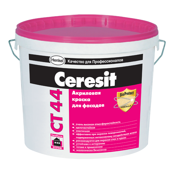 Ceresit CT 44. Акриловая краска для фасадов