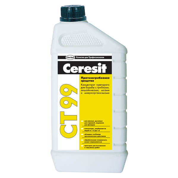 Ceresit CT 99. Противогрибковое средство (концентрат для защиты от биокоррозии)