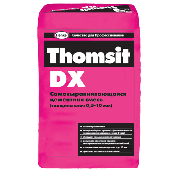 Thomsit DX. Самовыравнивающаяся смесь (от 0,5 до 10 мм)